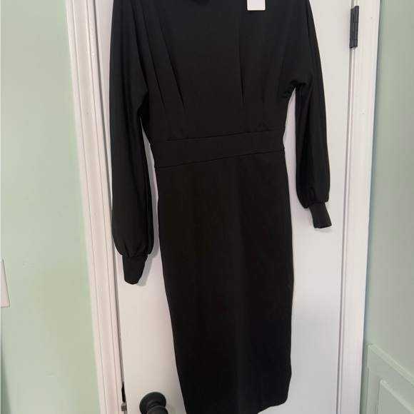 Jasambac Dresses & Skirts - Elegant Black Long Sleeve Dress